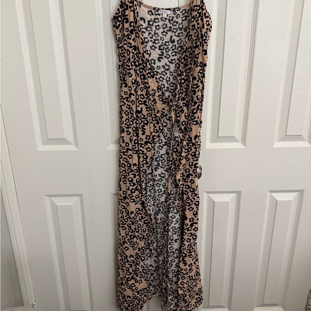 Tavik Leopard Print Dress - Pink and Black